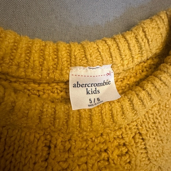 Abercrombie & Fitch Kids Mustard Knit Sweater - Picture 4 of 5